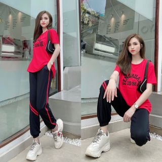 Bộ dài thun cotton thời trang