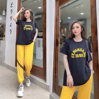 Bộ dài thun cotton thời trang