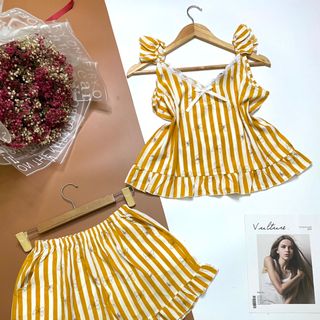 Bộ đùi tay cánh tiên vải kate mịn
