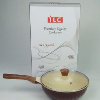 CHẢO KHÁNG KHUẨN MÀU NÂU SIZE 26CM - HAPPY HOME PRO