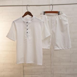 Bộ quần áo chất đũi thái hot trend