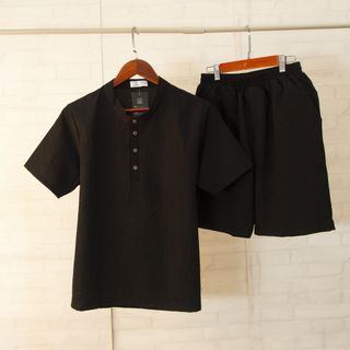 Bộ quần áo chất đũi thái hot trend