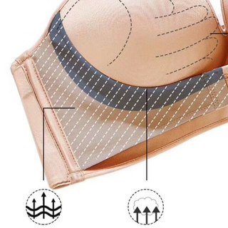 Áo Lót, Áo Ngực Không Dây Có Khóa Trước Chống Tụt, Không Gọng Nâng Ngực 2cm , Thời Trang