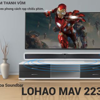 Loa vi tính Lohao MAV 2235 - loa soundbar 2.1 âm thanh stereo rạp hát – Kết nối Bluetooth 5.0 - 2 loa vệ tinh kèm sub hơi 2 tấc - Công suất lên đến 100W - kèm remote – loa ti vi Soundbar âm thanh 3D – Có thể lắp ghép thành 1 loa dài giá sỉ