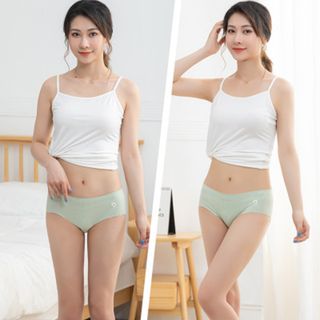 Quần Lót Nữ, Thun Lạnh, Không Đường May, Họa Tiết Hoa Cúc, Kháng Khuẩn, Quần Lót Nhật, Freesize