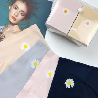 Quần Lót Nữ, Thun Lạnh, Không Đường May, Họa Tiết Hoa Cúc, Kháng Khuẩn, Quần Lót Nhật, Freesize