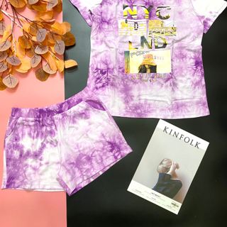 Đồ bộ đùi vải cotton loang in hình thời trang