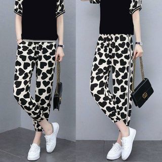 Bộ đồ thể thao cotton phối họa tiết 3d TT478