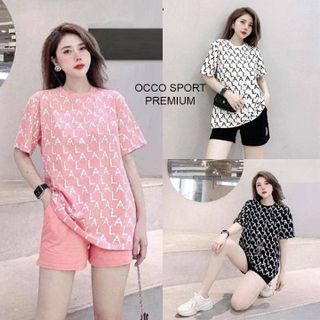 [CAO CẤP] Bộ đồ thể thao nữ form rộng siêu cute TT498 [ NHẬT-HÀN QUỐC]