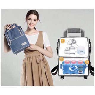 Balo bỉm sữa gấp gọn cho mẹ V-coool