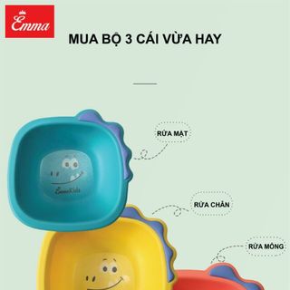 Set 3 chậu khủng long Emma kids