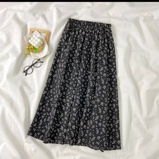 Chân váy hoa nhí vintage nhiều màu - Chân váy dài vintage