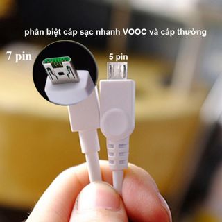 Cáp Sạc Nhanh Vooc Micro Oppo Giúp Sạc Nhanh Hơn 50% Cáp Sạc Micro Thông Thường