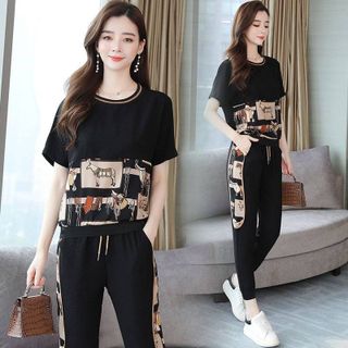 [CAO CẤP] Bộ đồ thể thao họa tiết phối ngang TT0175 [ NHẬT-HÀN QUỐC]