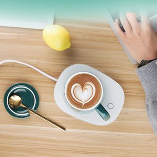 Bộ cốc ca sứ có đế hâm nóng bằng điện