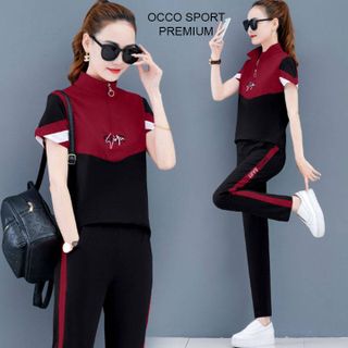 [CAO CẤP] Bộ đồ thể thao cotton phối màu TT543_HÀNG CHUẨN