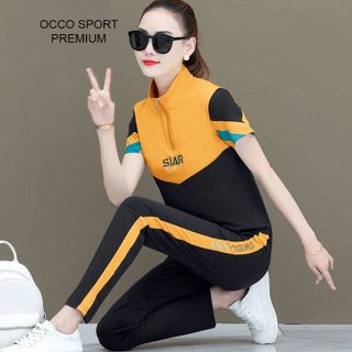 [CAO CẤP] Bộ đồ thể thao cotton phối màu TT543_HÀNG CHUẨN