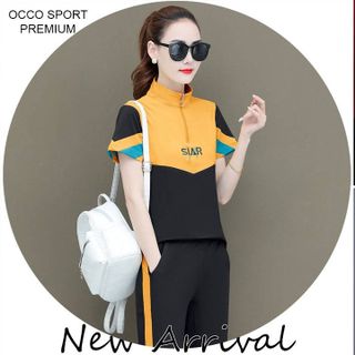 [CAO CẤP] Bộ đồ thể thao cotton phối màu TT543_HÀNG CHUẨN