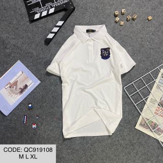Áo thun cotton thêu kim sa