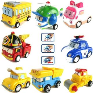 Bộ hộp đồ chơi 8 xe Poli 3+