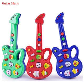 Đồ chơi đàn nhạc hình ghita, 3 nút bấm, dùng 2 viên Pin AAA