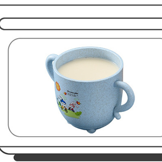 Ly, Cốc uống nước lúa mạch có nắp và ống hút silicone