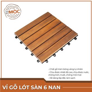 Vỉ gỗ lót sàn ngoài trời, ban công, nhà tắm