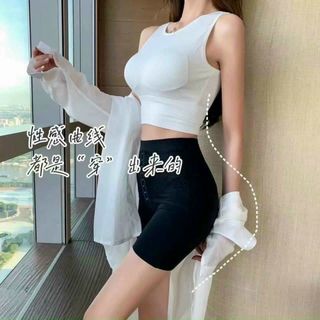 Quần gen móc cài không viền