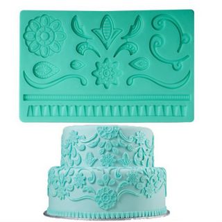 Khuôn silicon hoa văn kiểu - Khuôn silicon làm viền bánh, rau câu, fondant - Mã số 747