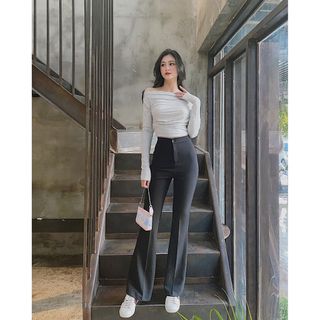 QUẦN ỐNG LOE 2 TÚI LƯNG CAO - Nhận may đo theo yêu cầu