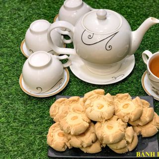 [Ăn vặt ngon nhất]300g Bánh bột đậu chay nhà làm, vị béo thơm ngon, đặc sản nhà làm an giang