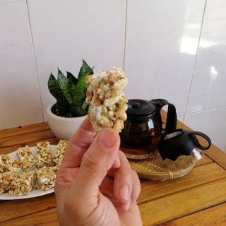 Cốm Nếp Lá Dứa Đậu Phụng Cực Ngon!