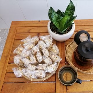 Cốm Nếp Lá Dứa Đậu Phụng Cực Ngon!