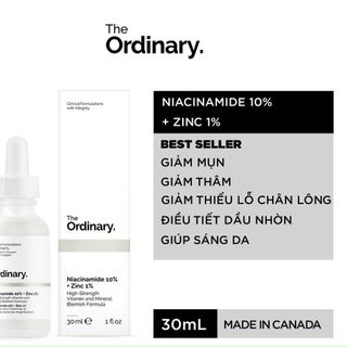 Tinh chất The Ordinary Niacinamide 10% + Zinc 1%