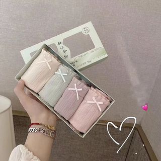 Quần Lót Cotton Đính Nơ, Viền Ren, Sexy Mẫu Mới, Thời Trang, Siêu Đẹp, Siêu Mát, Freesize giá sỉ
