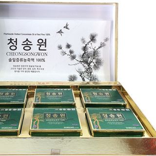 Viên tinh dầu thông đỏ Hàn Quốc Cheong Song Won hộp 180 viên hộp xanh