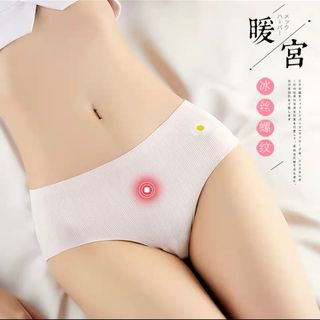 Quần Lót Nữ, Thun Lạnh, Không Đường May, Họa Tiết Hoa Cúc, Kháng Khuẩn, Quần Lót Nhật, Freesize