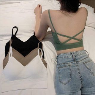 Áo Bra, Croptop, Tập Gym, Yoga, Không Gọng Mẫu Mới, Áo Ngực, Freesize