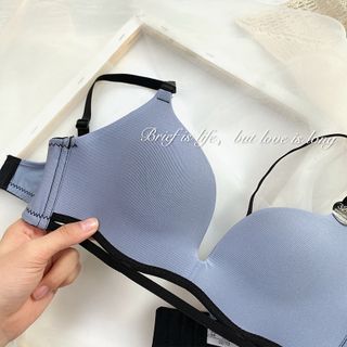 Áo Ngực Không Gọng, Dây Viền Dưới Cup, Cài Sau, Áo Lót, Thời Trang, Thoải Mái Gợi Cảm