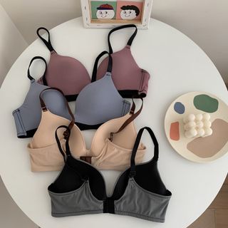 Áo Ngực Không Gọng, Dây Viền Dưới Cup, Cài Sau, Áo Lót, Thời Trang, Thoải Mái Gợi Cảm