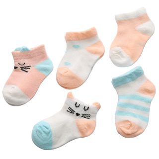 SET 5 đôi tất lưới hình thú cho bé