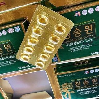 Viên tinh dầu thông đỏ Hàn Quốc Cheong Song Won hộp 180 viên hộp xanh