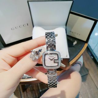 Đồng hồ guc,ci nữ vuông inox