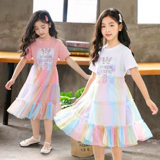 Váy đầm công chúa Unicorn + Mermaid cho bé gái lớn, size đại từ 15-45kg giá sỉ