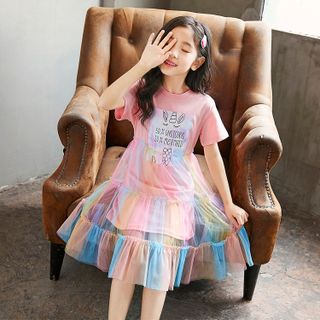 Váy đầm công chúa Unicorn + Mermaid cho bé gái lớn, size đại từ 15-45kg