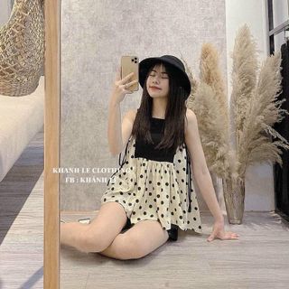 Sét xách nách chấm bi