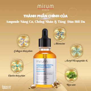 NÂNG CƠ, CHỐNG NHĂN, TĂNG SỰ ĐÀN HỒI CHO DA (MIRUM WRINKLE PEPTA LIFTING SHOT AMPOULE)