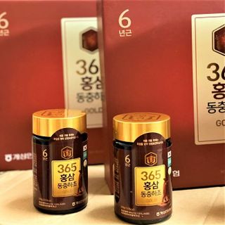 Cao hồng sâm đông trùng hạ thảo Hàn Quốc 365 hộp 2 lọ x 240g