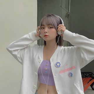 Áo khoác cardigan Leng The Fabu mềm mịn