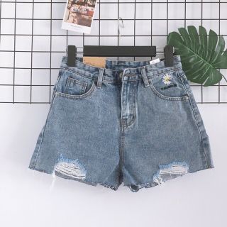 Short jeans cạp cao
